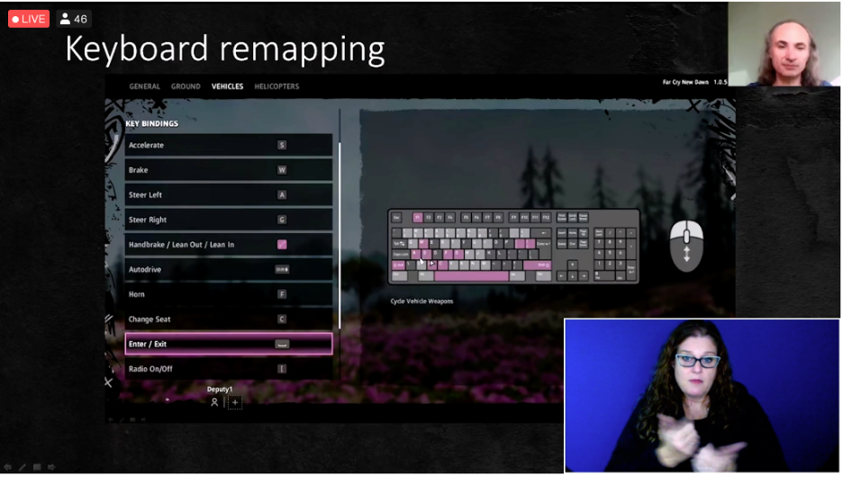 Keyboard Remmaping example in Far Cry New Dawn